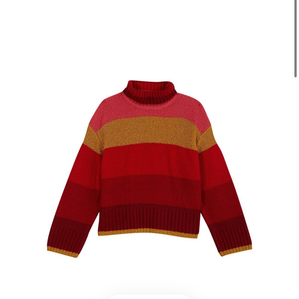 FARM RIO Shiny Stripes Knit Sweater NWT - Picture 3 of 10